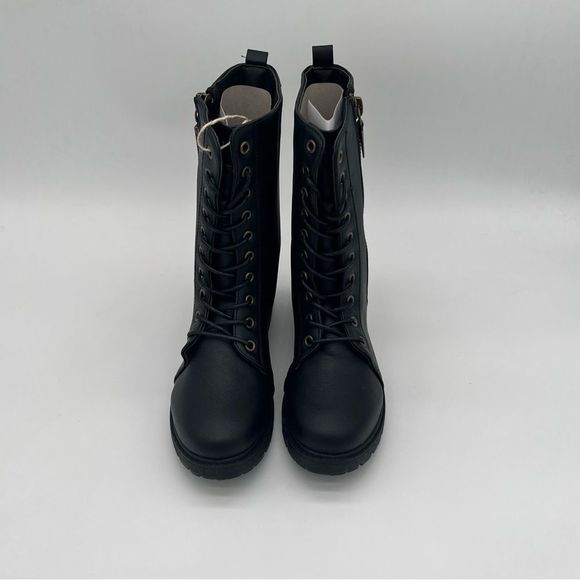 SEVEN 7 Mr. Zipper Women’s Combat Boot Black Size 7 - Picture 5 of 14
